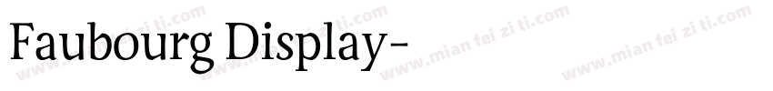 Faubourg Display字体转换